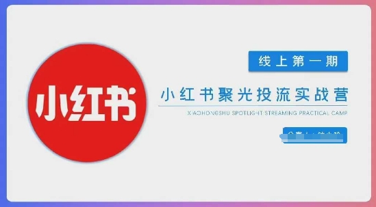 小红书聚光陪跑第一期,教你从0到1玩转小红书聚光投流,搭建小红书付费投流团队,更快的见到效果-OPCmate